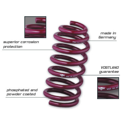 Audi S3 Vogtland 25mm Sport Lowering Suspension Springs 950023